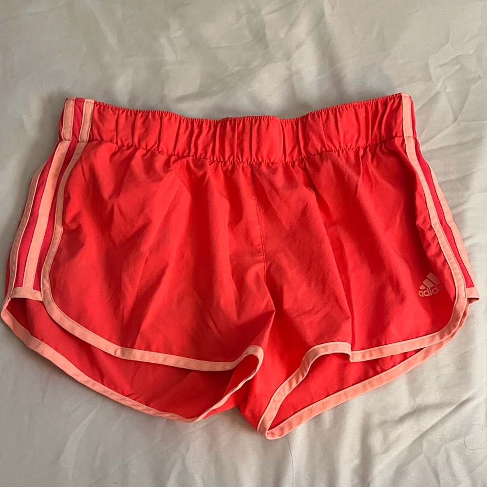 Adidas Women's Bright Coral Athletic Shorts